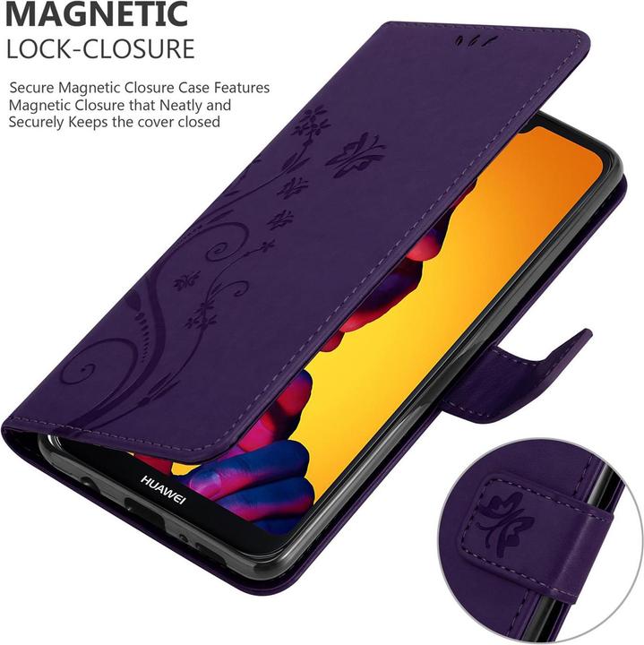 Immagine prodotto Cadorabo Copertina del libro a fiori (Huawei Nova 3E)