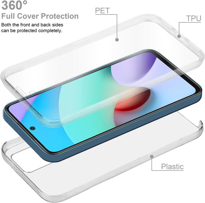 Produktbild Cadorabo TPU 360 Grad Case Hülle (Xiaomi Redmi 10, Xiaomi Redmi Note 11)