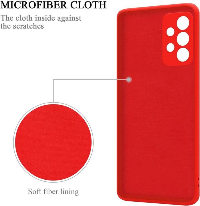 Produktbild Cadorabo TPU Liquid Ring Silicone Case Hülle (Samsung Galaxy A52, Samsung Galaxy A52 5G, Samsung Galaxy A52s 5G)