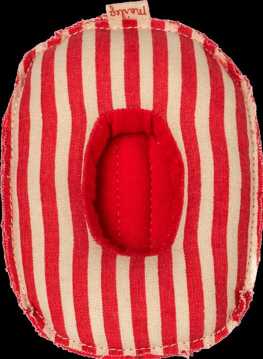 Image du produit Maileg Bateau pneumatique, Petite souris -Rouge rayé