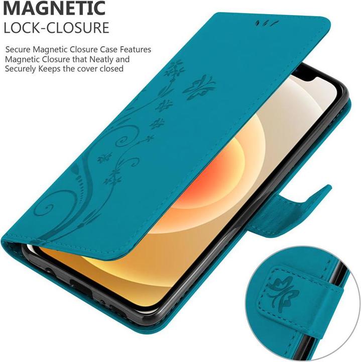 Image du produit Cadorabo Pochette Flower Book (Apple iPhone 12 mini)