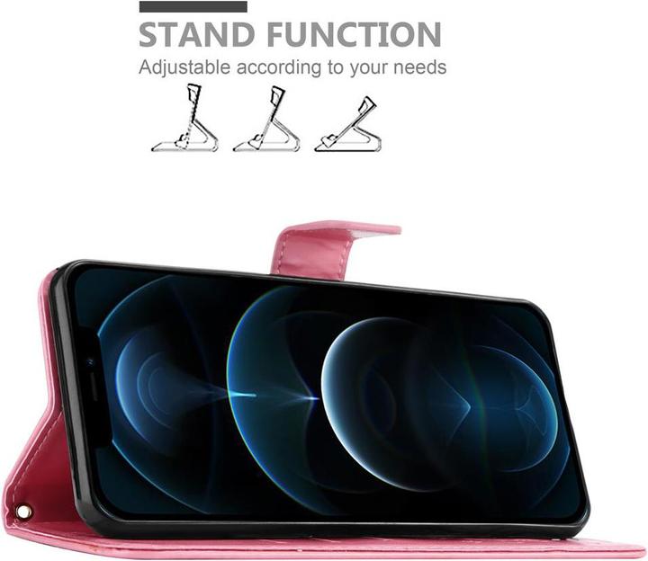 Actual product image Cadorabo Flower Book cover (Apple iPhone 12 Pro Max)