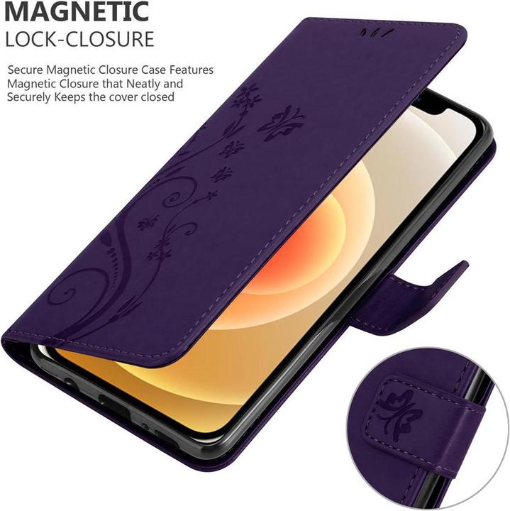 Image du produit Cadorabo Pochette Flower Book (Apple iPhone 12 mini)