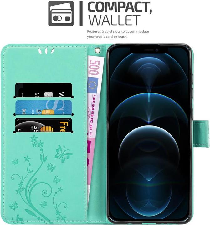 Image du produit Cadorabo Pochette Flower Book (Apple iPhone 12 Pro Max)