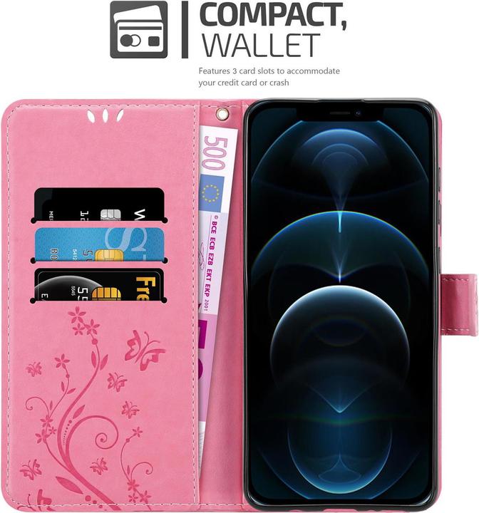 Immagine prodotto Cadorabo Copertina del libro a fiori (Apple iPhone 12, Realme 12 Pro+)