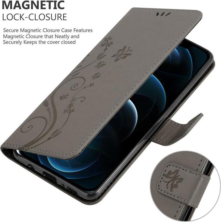 Actual product image Cadorabo Flower Book cover (Apple iPhone 12, Realme 12 Pro+)