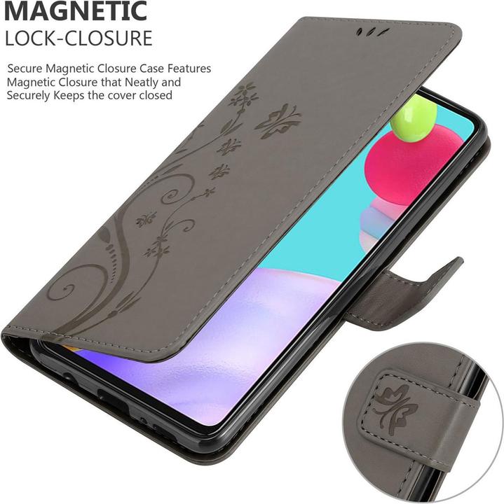 Produktbild Cadorabo Flower Book Hülle (Samsung Galaxy A52, Samsung Galaxy A52 5G, Samsung Galaxy A52s 5G)
