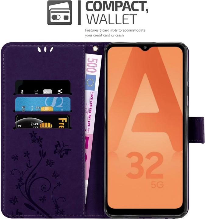 Actual product image Cadorabo Flower Book cover (Samsung Galaxy A32 5G)