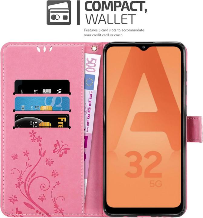 Actual product image Cadorabo Flower Book cover (Samsung Galaxy A32 5G)