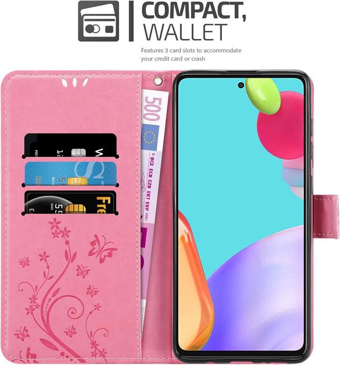 Produktbild Cadorabo Flower Book Hülle (Samsung Galaxy A52, Samsung Galaxy A52 5G, Samsung Galaxy A52s 5G)