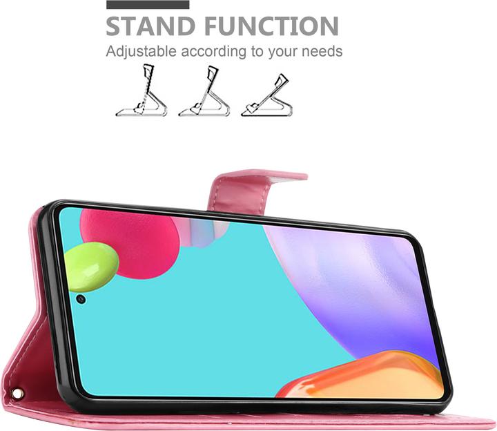 Produktbild Cadorabo Flower Book Hülle (Samsung Galaxy A52, Samsung Galaxy A52 5G, Samsung Galaxy A52s 5G)