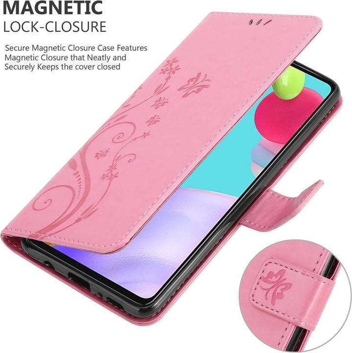 Produktbild Cadorabo Flower Book Hülle (Samsung Galaxy A52, Samsung Galaxy A52 5G, Samsung Galaxy A52s 5G)