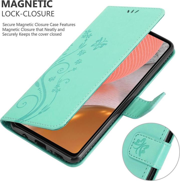 Immagine prodotto Cadorabo Copertina del libro a fiori (Samsung Galaxy A72, Samsung Galaxy A72 5G)