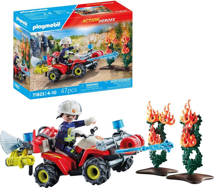 Image du produit Playmobil Les pompiers de Quad éteignent un feu de haie (71825, Playmobil Action Heroes)