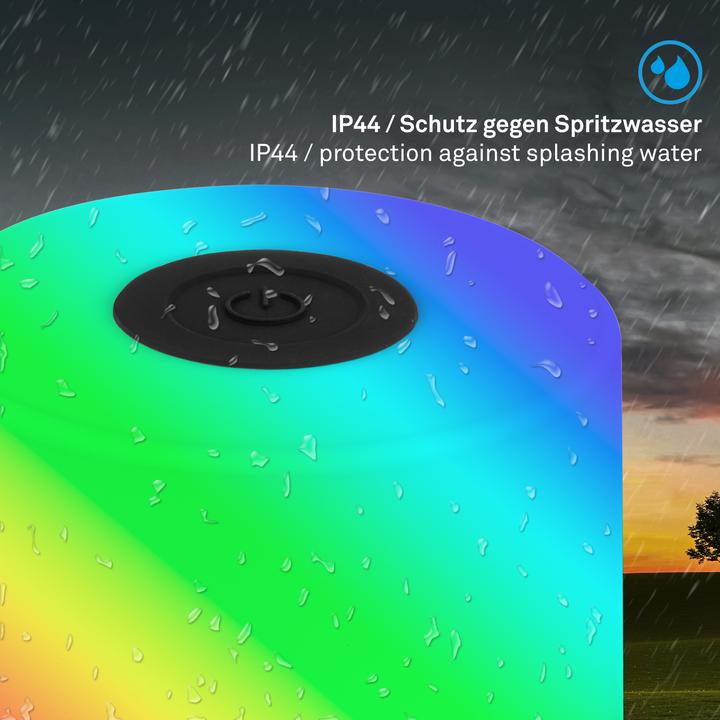 Produktbild Briloner Akku RGB LED Tischleuchte, schwarz, 1xLED/1,5W (100 lm)