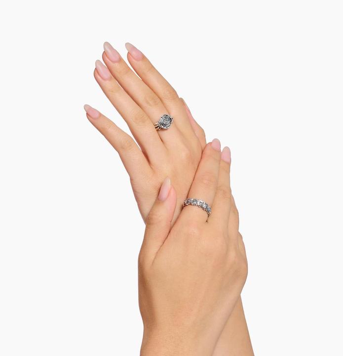 Actual product image Thomas Sabo Ring Midnight Rose Silber (56, 925 Silver)