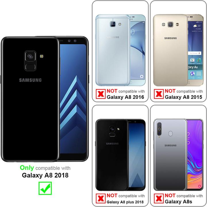 Produktbild Cadorabo X-Wallet Kunstlederkombi Hülle (Samsung Galaxy A8 (2018))
