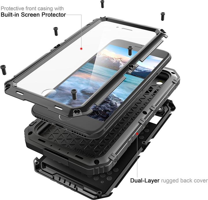 Produktbild Cadorabo Outdoor Hülle 360 Grad Schutz (Apple iPhone 8)