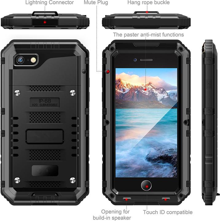 Produktbild Cadorabo Outdoor Hülle 360 Grad Schutz (Apple iPhone 8)