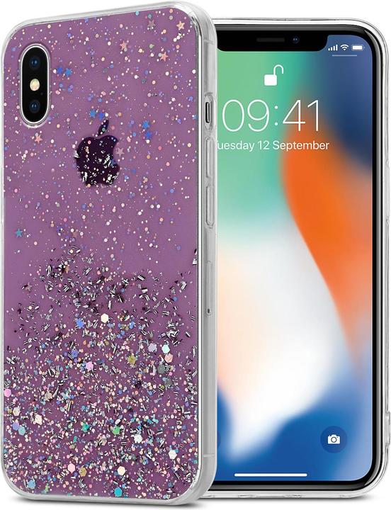 Lila mit Glitter