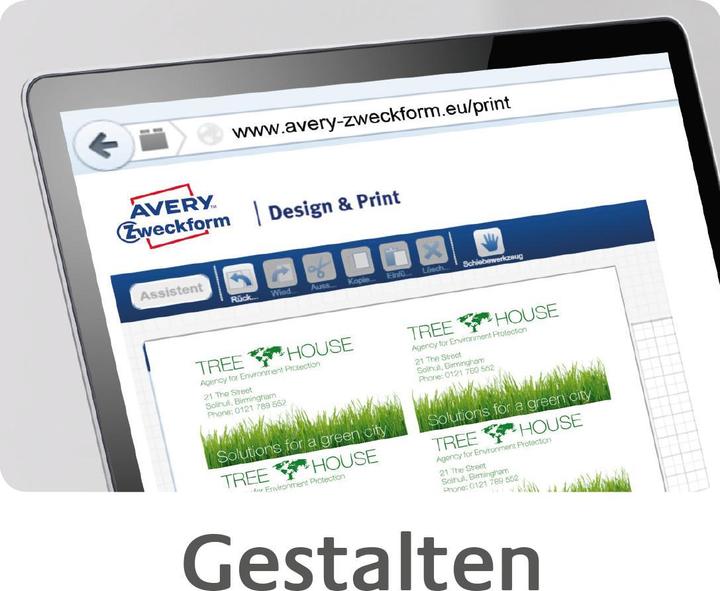 Produktbild Avery Hochwertige Visitenkarten (200 g/m², 10 x, A4)