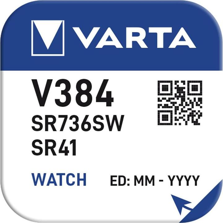 Nutritional values and ingredients Varta 1 Chron V 384 (1 pcs., LR41, 37 mAh)