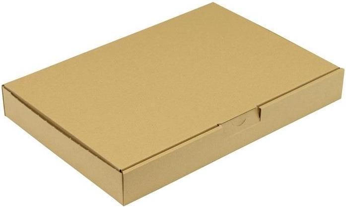 Actual product image Transpak Hinged box 1-wall dimensions 338x230x42mm C4 1.2E brown tuck-in closure brown (100 x)