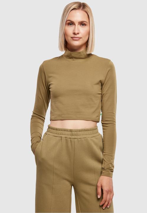 Actual product image Urban Classics Ladies Organic Cropped Turtelneck Longsleeve - 16513 (M)