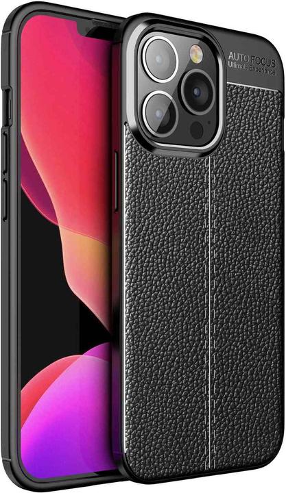 Actual product image Cadorabo TPU Cover Faux Leather Structure (Apple iPhone 13 Pro)