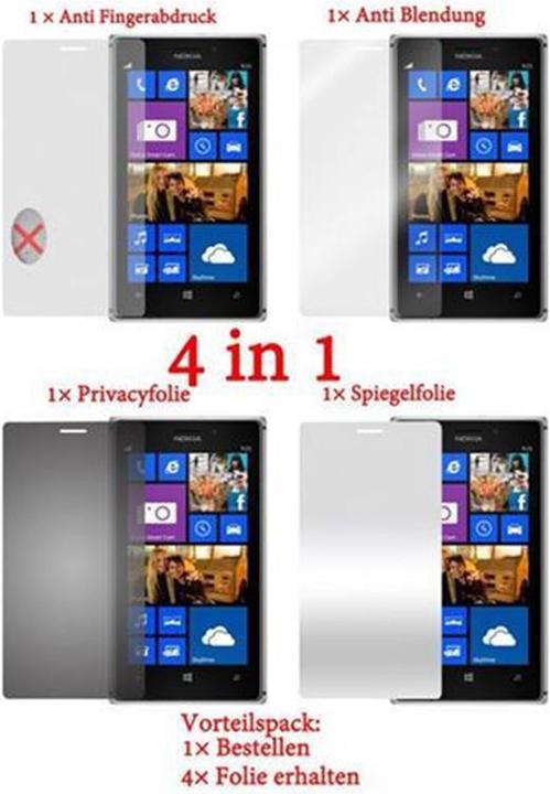 Produktbild Cadorabo 4x Schutzfolie (1 Stück, Nokia Lumia 925)
