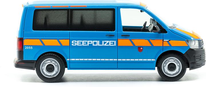 Actual product image Herpa VW T6 Transporter Lake Police Schwyz