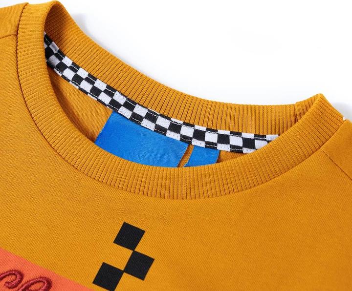 Produktbild VidaXL Kinder-Langarmshirt Ocker 92,Material: 100 % Baumwolle,Farbe (92)