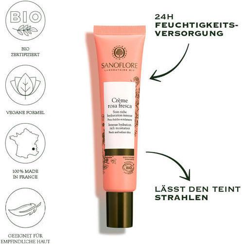 Actual product image Sanoflore Crème rosa fresca (40 ml, Night cream)