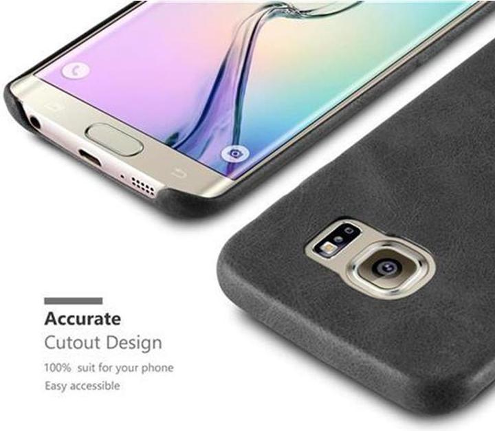 Produktbild Cadorabo Hard Cover Kunstleder mit Struktur (Samsung Galaxy S6 Edge)