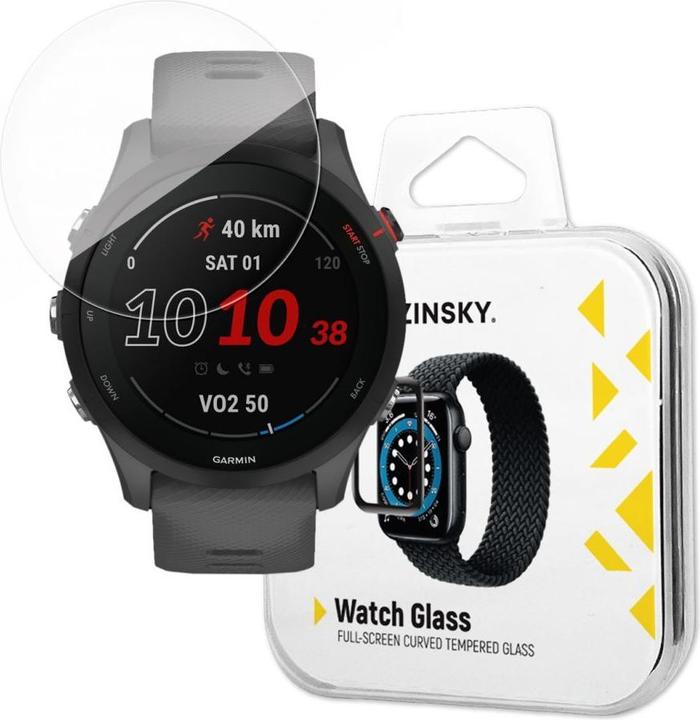 Actual product image Wozinsky Watch Glass hybrid glass for Garmin Forerunner 255