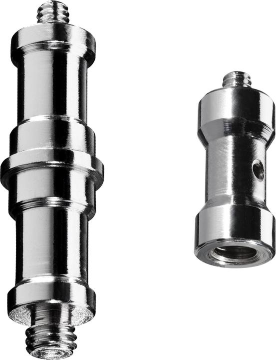 Walimex Set 1+1 Spigot Gewinde Adapter 3/8" 1/4" Fotografie Kamera Zubehör Foto (Stand adapter)