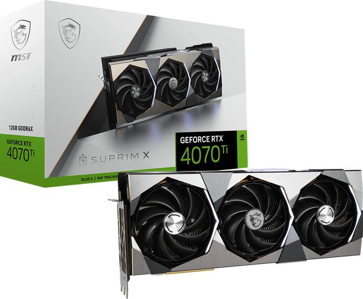 Actual product image MSI GeForce RTX 4070 Ti SUPRIM X (12 GB)