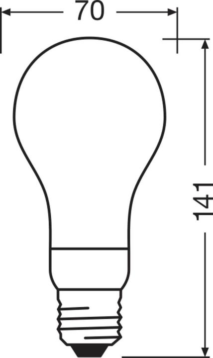 Actual product image Ledvance Classic (E27, 18 W, 2452 lm, 1 x, D)