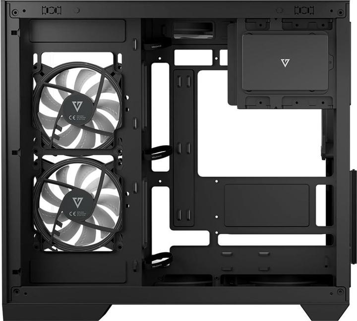 Produktbild Modecom Obudowa Volcano Panorama Apex ARGB 7F czarna (AT-PANORAMA-7F-ARGB-10-000000-0002) (ITX, ATX, mATX)