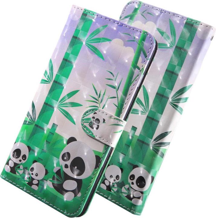 Produktbild Cover-Discount Galaxy A21s - Etui Glitzer Effekt Panda (Samsung Galaxy A21s)