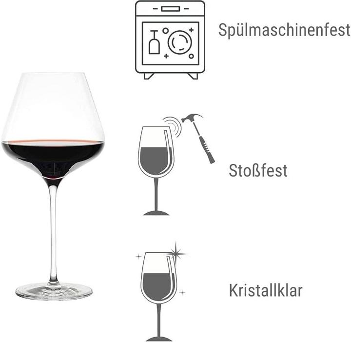 Produktbild Stölzle Quatrophil (70.80 cl, 6 Gläser, Rotweingläser)