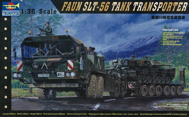 Actual product image Trumpeter FAUN Elephant SLT-56 Tank Transporter