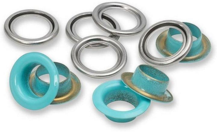 Immagine prodotto Prym Occhielli con dischi MS, color menta-argento 11 mm, 20 pezzi.
