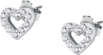 Actual product image La Petite Story Shiny earrings with zircons Hearts Silver LPS01AWV11