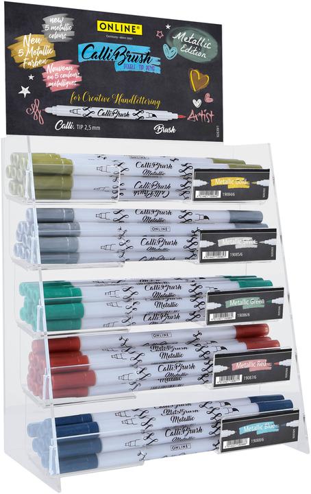 Energie-Label Online Callibrush Display Metallic (Mehrfarbig, 60 x)
