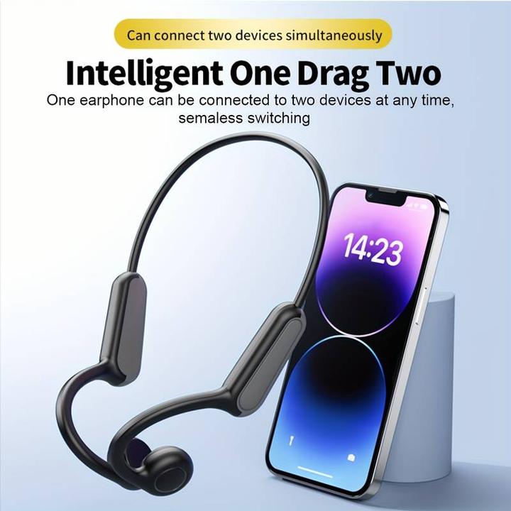 Produktbild PhoneLook Stylische kabellose Bluetooth-Knochenleitungs-Kopfhörer für Sport Laufen Radfahren Fitness (ANC, 11 h, Kabellos)