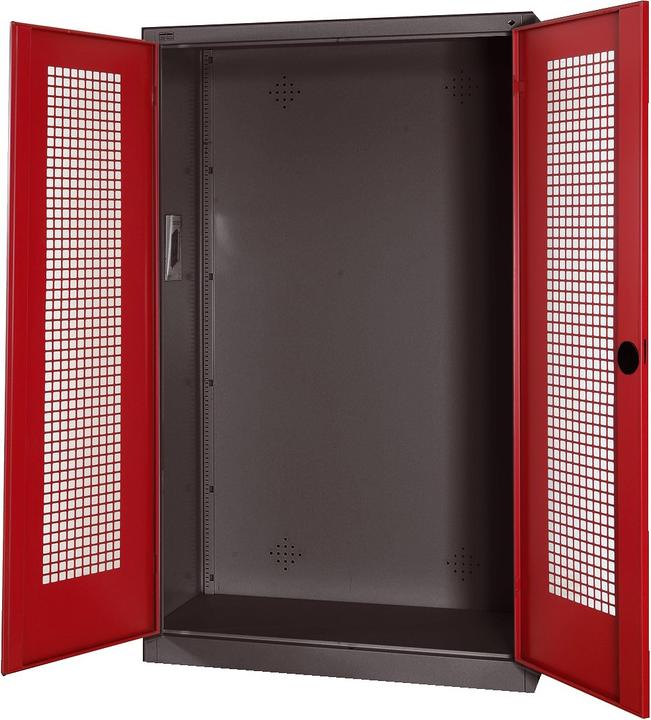Image du produit C+P Armoire modulaire pour équipements sportifs (HxLxP : 195x120x50 cm, avec portes battantes en tôle