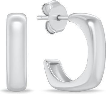 Brilio Silver - Square silver earrings EA1152W