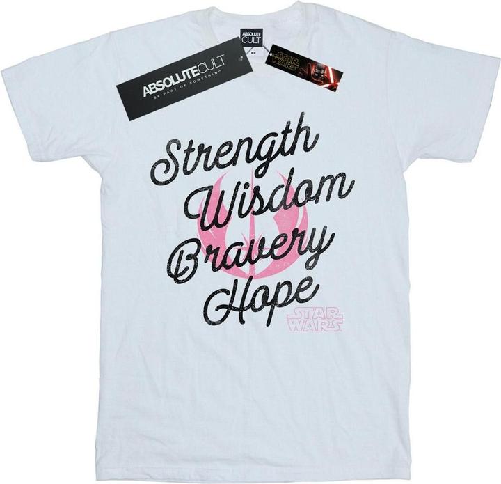 Produktbild Star Wars The Rise Of Skywalker Strength Wisdom Bravery Hope TShirt (XXL)