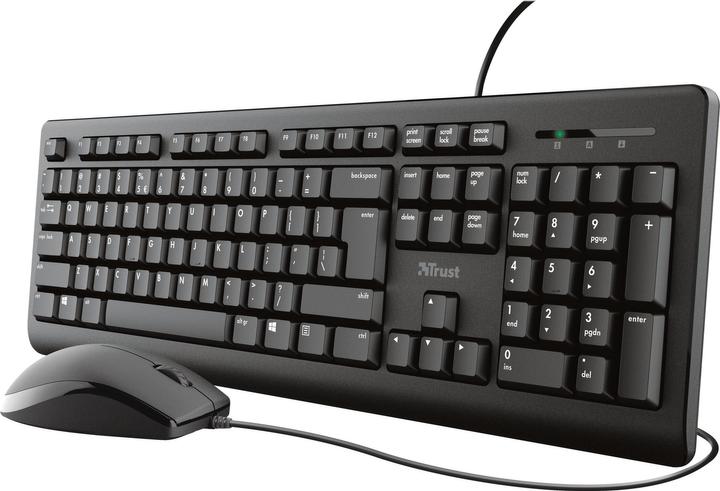 Trust Primo Keyboard USB QWERTY German Black (DE, Cable)